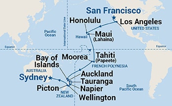 Itinerary Map/Ship Image