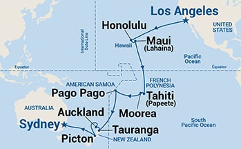 Itinerary Map/Ship Image