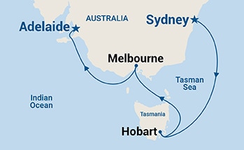 Itinerary Map/Ship Image