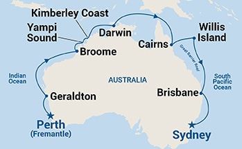 Itinerary Map/Ship Image