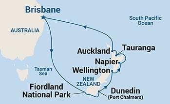Itinerary Map/Ship Image