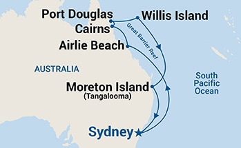 Itinerary Map/Ship Image