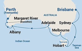 Itinerary Map/Ship Image