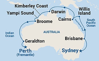Itinerary Map/Ship Image