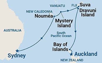 Itinerary Map/Ship Image