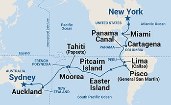 Itinerary Map/Ship Image