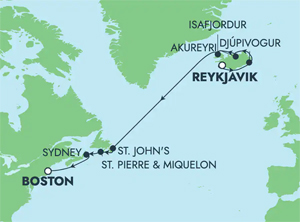 Itinerary Map/Ship Image