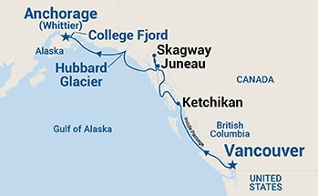 Itinerary Map/Ship Image