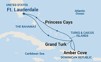 Itinerary Map/Ship Image