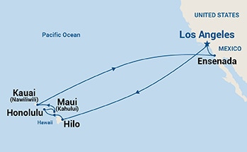 Itinerary Map/Ship Image
