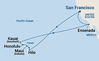 Itinerary Map/Ship Image