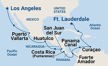 Itinerary Map/Ship Image
