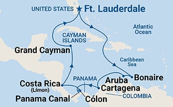 Itinerary Map/Ship Image