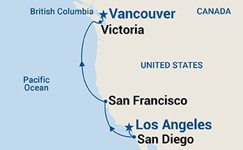 Itinerary Map/Ship Image