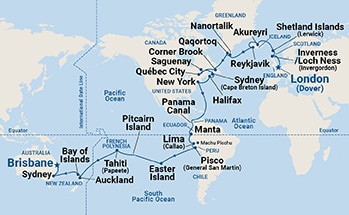 Itinerary Map/Ship Image