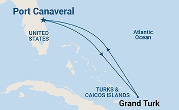 Itinerary Map/Ship Image