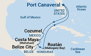 Itinerary Map/Ship Image