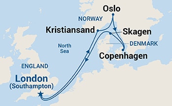 Itinerary Map/Ship Image