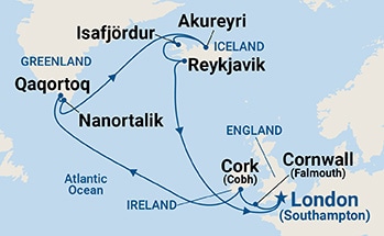 Itinerary Map/Ship Image