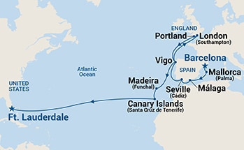 Itinerary Map/Ship Image