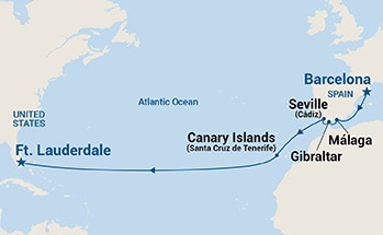 Itinerary Map/Ship Image