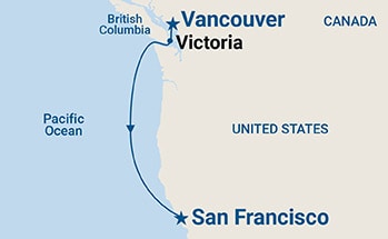 Itinerary Map/Ship Image