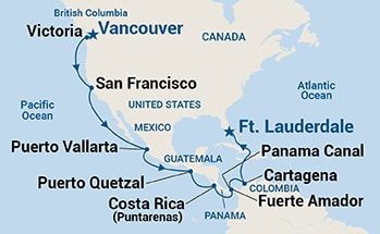 Itinerary Map/Ship Image