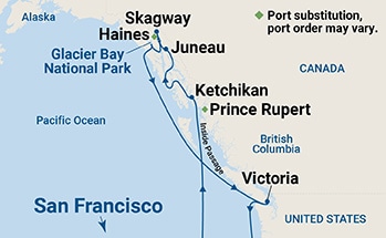Itinerary Map/Ship Image