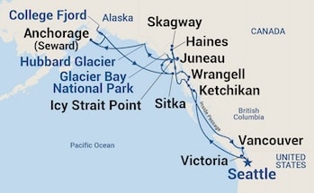 Itinerary Map/Ship Image