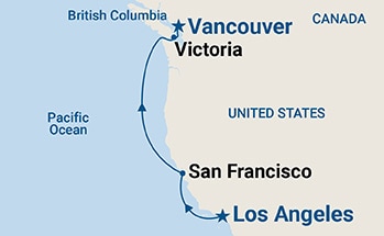 Itinerary Map/Ship Image
