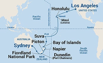 Itinerary Map/Ship Image