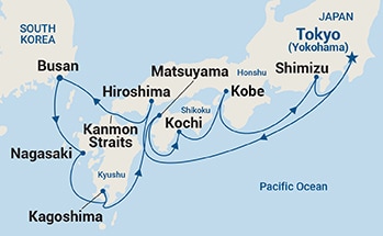 Itinerary Map/Ship Image