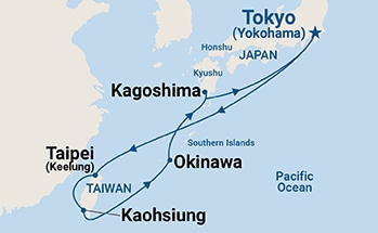 Itinerary Map/Ship Image