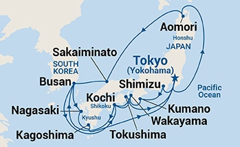 Itinerary Map/Ship Image