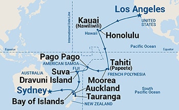 Itinerary Map/Ship Image