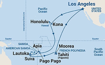 Itinerary Map/Ship Image