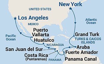Itinerary Map/Ship Image