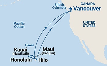 Itinerary Map/Ship Image