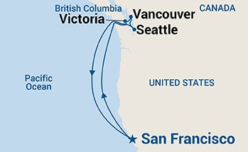 Itinerary Map/Ship Image