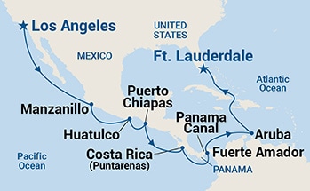 Itinerary Map/Ship Image