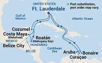 Itinerary Map/Ship Image