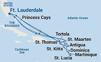 Itinerary Map/Ship Image