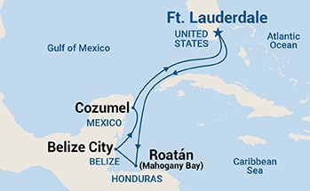 Itinerary Map/Ship Image