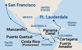 Itinerary Map/Ship Image