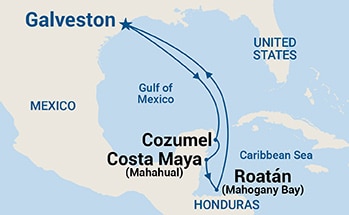Itinerary Map/Ship Image