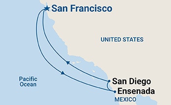 Itinerary Map/Ship Image