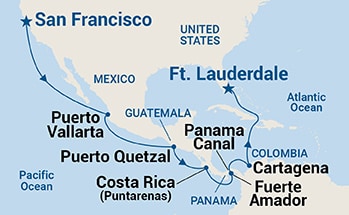 Itinerary Map/Ship Image