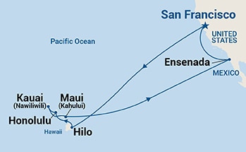 Itinerary Map/Ship Image