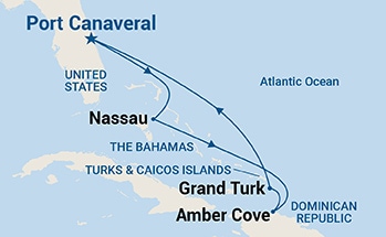 Itinerary Map/Ship Image