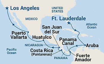 Itinerary Map/Ship Image